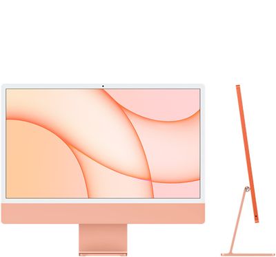 24-inch Orange iMac with 4.5K Retina display