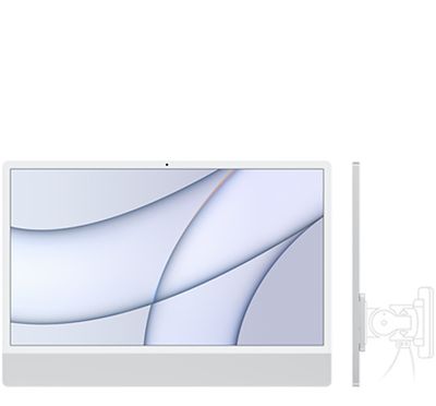 24-inch Silver iMac with 4.5K Retina display and Built-in VESA Mount Adapter Note: this iMac does not include a stand.
