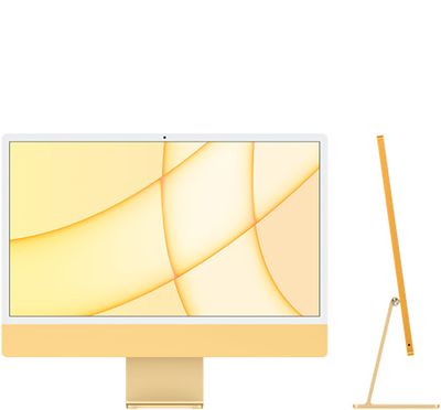 24-inch Yellow iMac with 4.5K Retina display