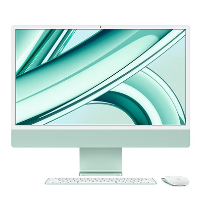 Refurbished 24-inch iMac Apple M3 Chip with 8-Core CPU and 8-Core GPU - Green