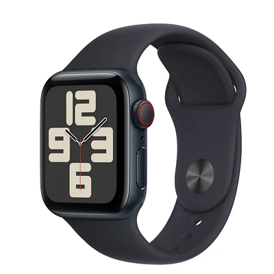 Buy Refurbished Apple Watch SE GPS + Cellular, 40mm Midnight Aluminum Case with S/M Midnight Sport Band