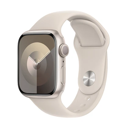 Buy Refurbished Apple Watch Series 9 GPS, 41mm Starlight Aluminum Case with S/M Starlight Sport Band
