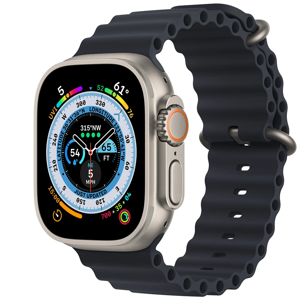 Buy Apple Watch Ultra GPS + Cellular, 49mm Titanium Case with Midnight Ocean Band