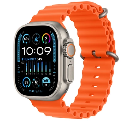 Buy Refurbished Apple Watch Ultra 2 GPS + Cellular, 49mm Titanium Case with Orange Ocean Band