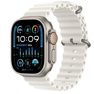Buy Refurbished Apple Watch Ultra 2 GPS + Cellular, 49mm Titanium Case with White Ocean Band