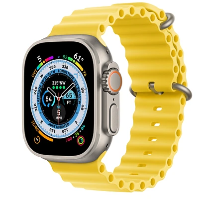 Buy Apple Watch Ultra GPS + Cellular, 49mm Titanium Case with Yellow Ocean Band