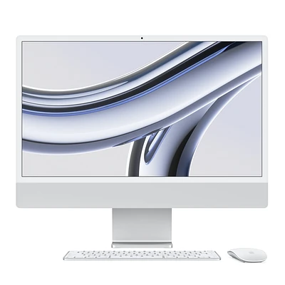 Refurbished 24-inch iMac Apple M3 Chip with 8-Core CPU and 10-Core GPU - Silver