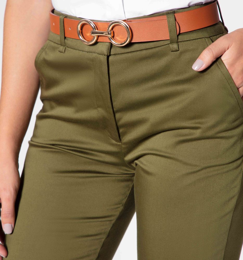 Pantalon  Chino Basico Con Correa