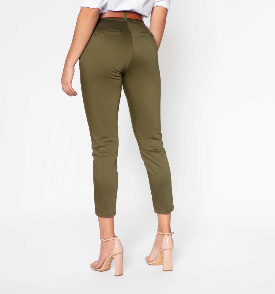 Pantalon  Chino Basico Con Correa