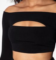 Blusa Crop Bandeja Manga Larga