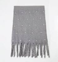 Pashmina Tipo Poncho Con Perlas