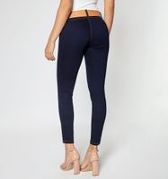 Jean Ultra Slim Tiro Medio Con Dos Boton