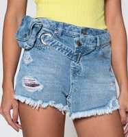 Falda Short Tiro Alto Con Cruce Asimetri