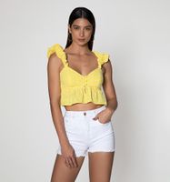 Blusa Crop Con Tiras Nube