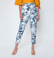 Pantalon Estampado Slouchy Con Hebilla