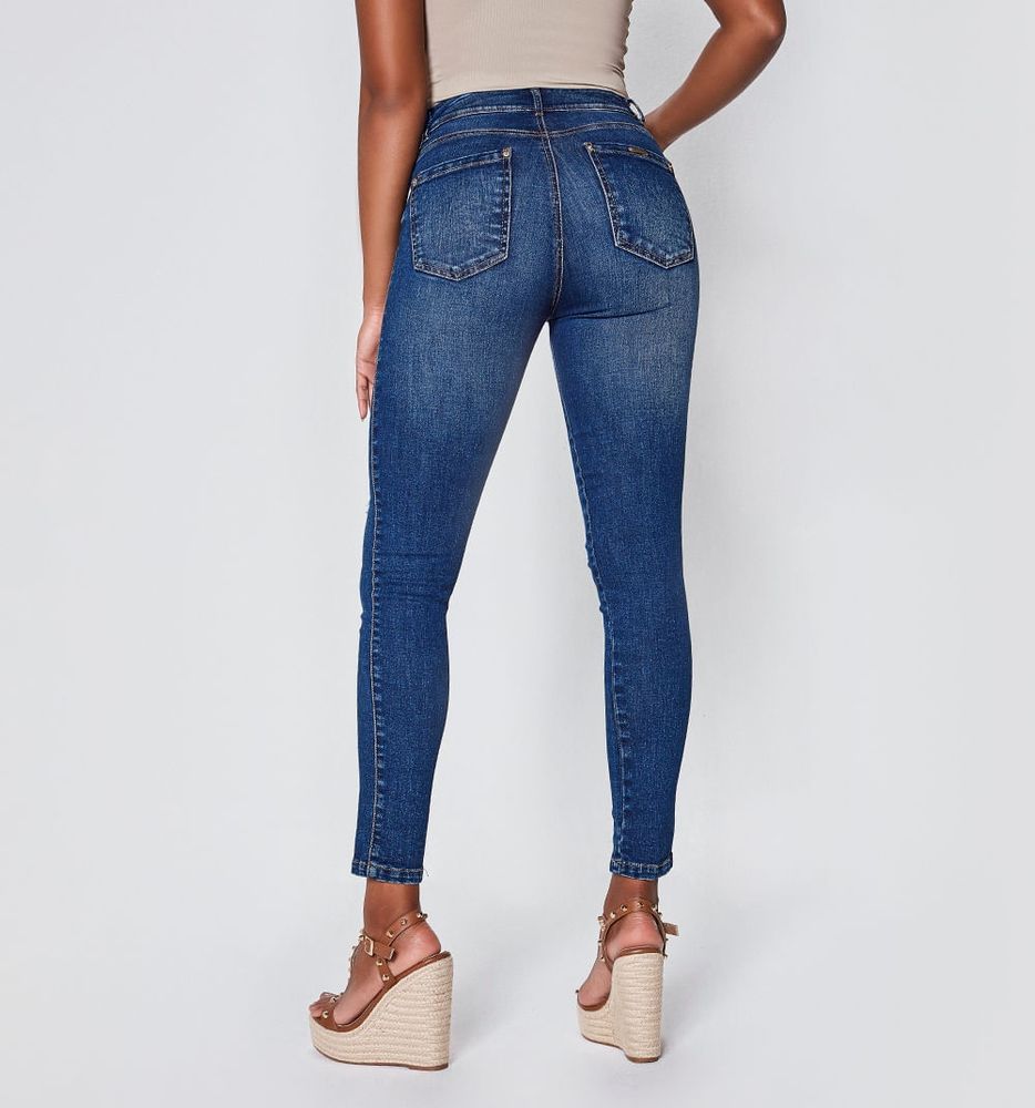 Jean Ultra Slim Tiro Alto