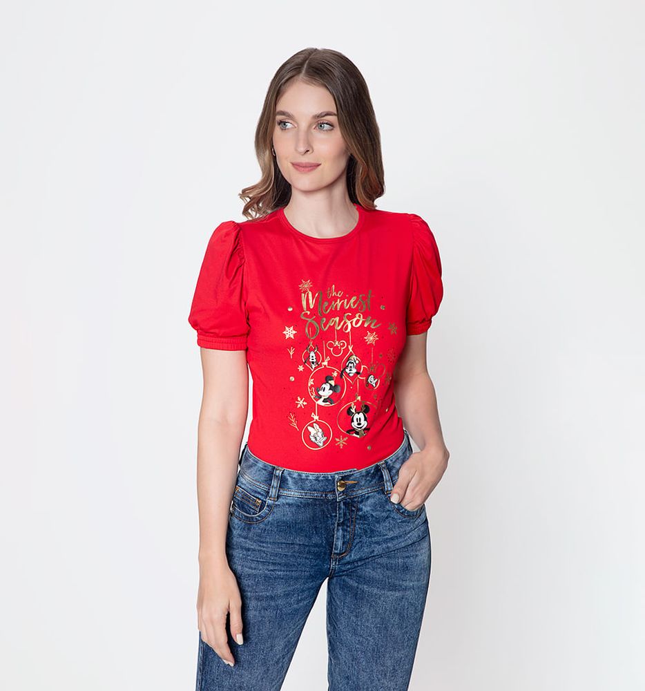 Blusa Navidad Disney De  Mickey Mouse