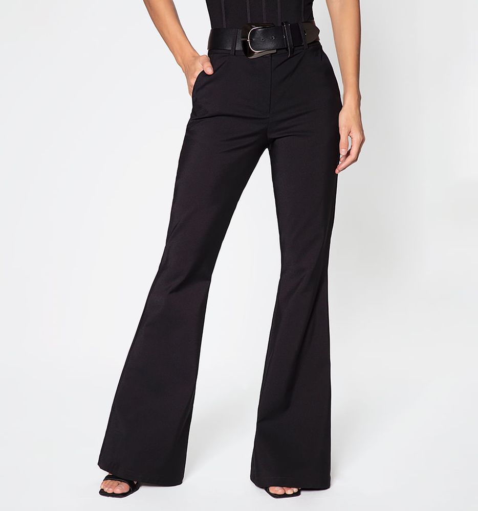 Pantalon Tipo Chino Bota Campana Con Cin