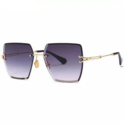 Square Rimless Sunglasses