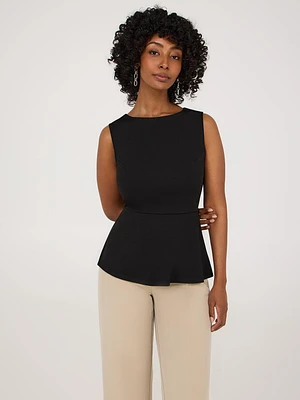 Sleeveless Peplum Top