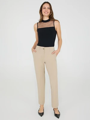 Pantalon droit sans ceinture