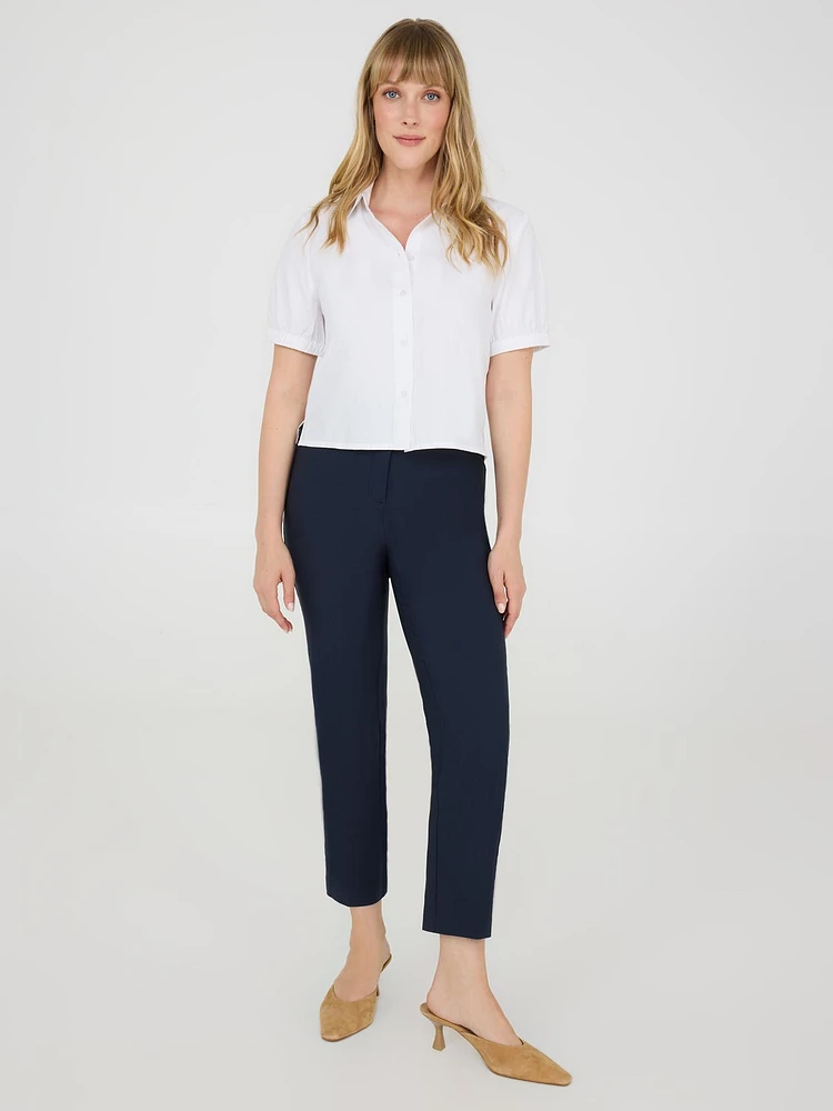 Mid-Rise Capri Pants