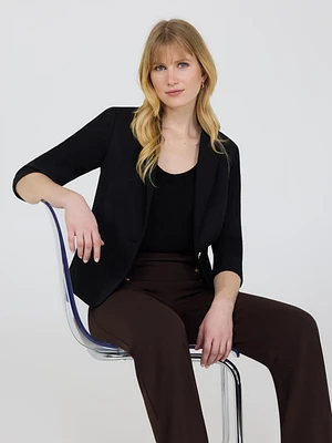 3/4 Cuffed Sleeve Blazer