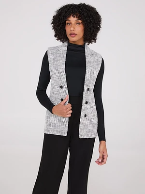 Veste blazer en tricot bouclé