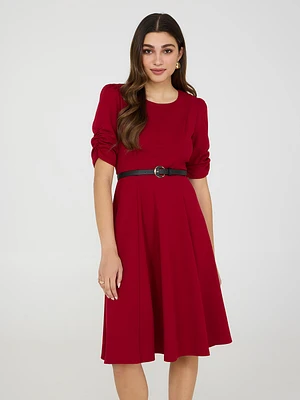 Fit & Flare Midi Dress