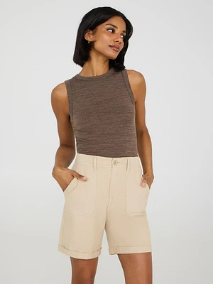 Bermuda en denim tencel