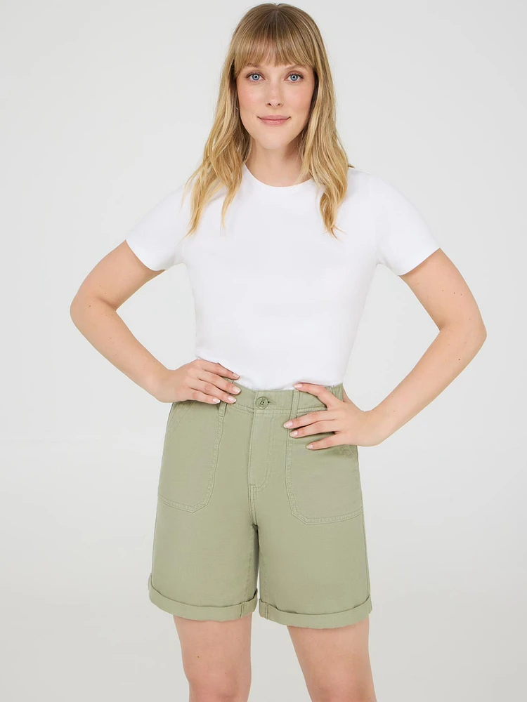 Tencel Denim Bermuda Shorts