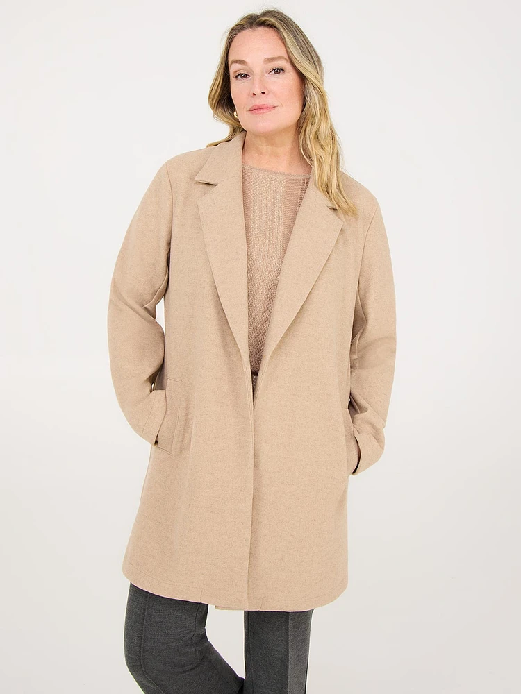 Manteau 3/4 ouvert sur le devant