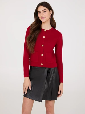 Cardigan boutonnÃ© sur le devant