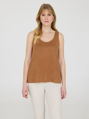 Loose Knit Sweater Tank Top