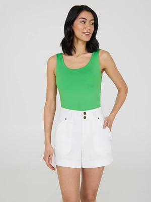 Camisole Ã  double Ã©paisseur et col rond