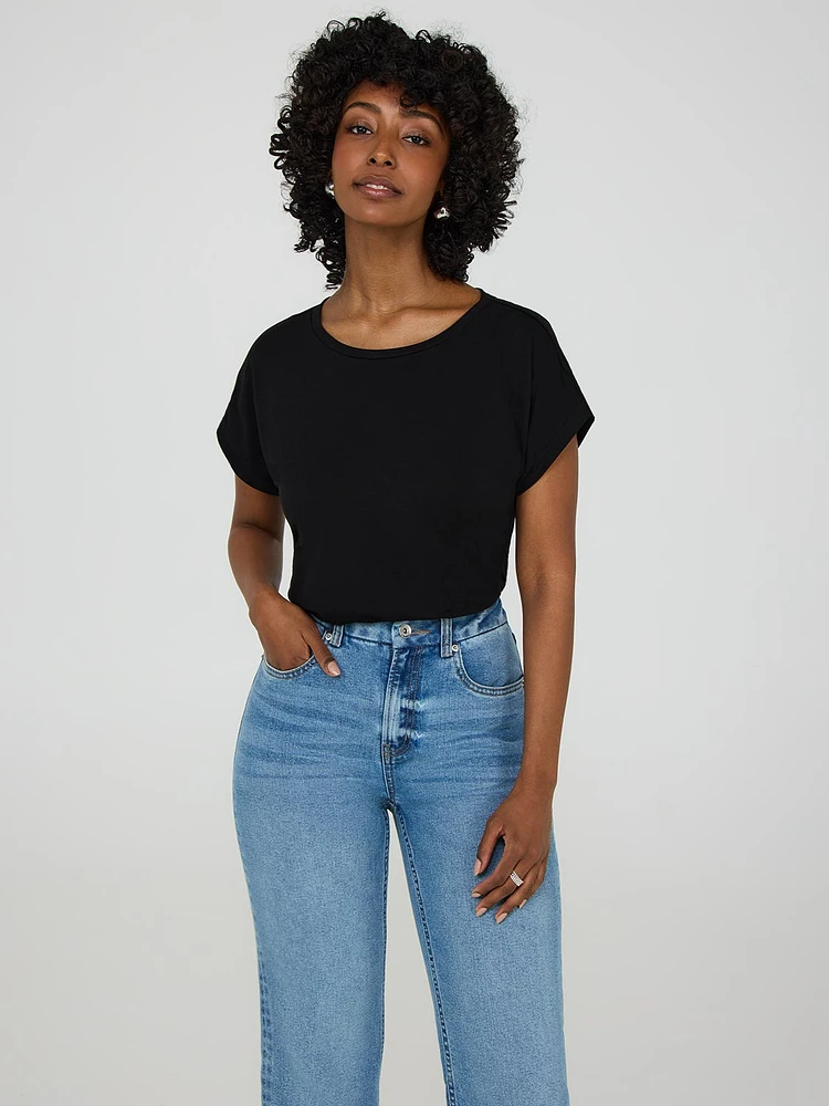 Cuffed Dolman Sleeve Top