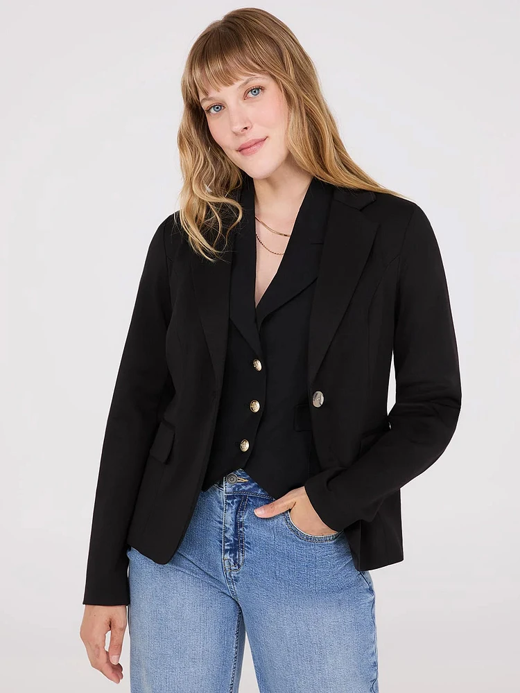 Short 1-Button Blazer