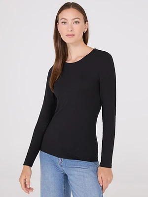 Long Sleeve Round Neck Top