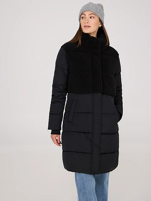 Shearling Puffer Jacket