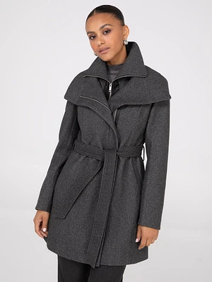 Double Collar 3/4 Coat