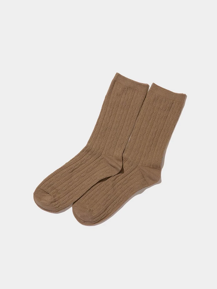 Chaussettes torsadées courtes