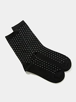 Chaussettes mi-longues à mini pois