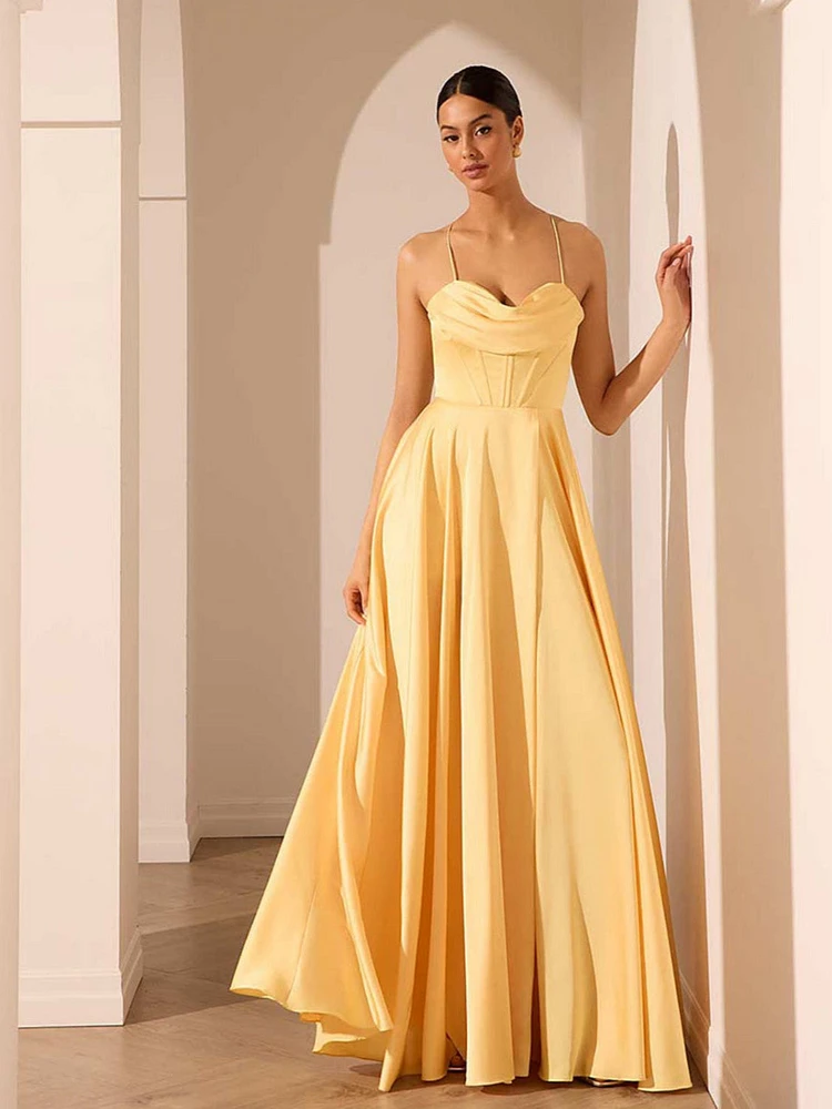 Bustier Satin Gown