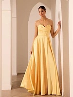 Bustier Satin Gown