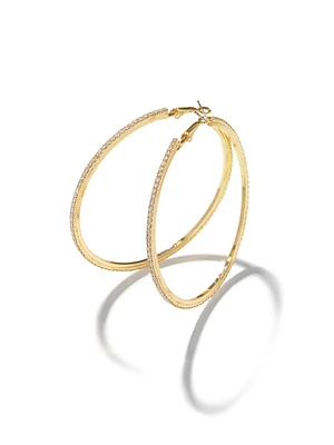 Pavé Large Hoop Earring