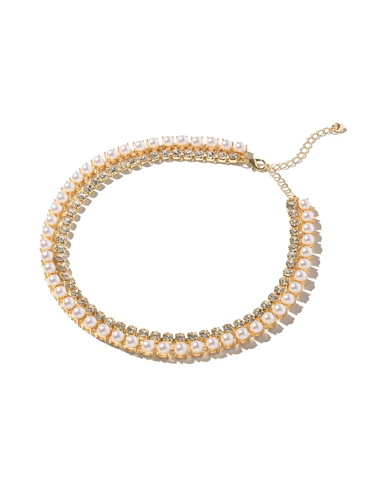 Layered Pearl Necklace