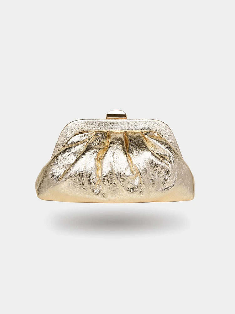 Metallic Pouch Clutch