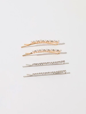 Pearl & Gem Embellished Bobby Pin Pack