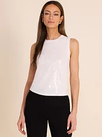 Sleeveless Sequin Top