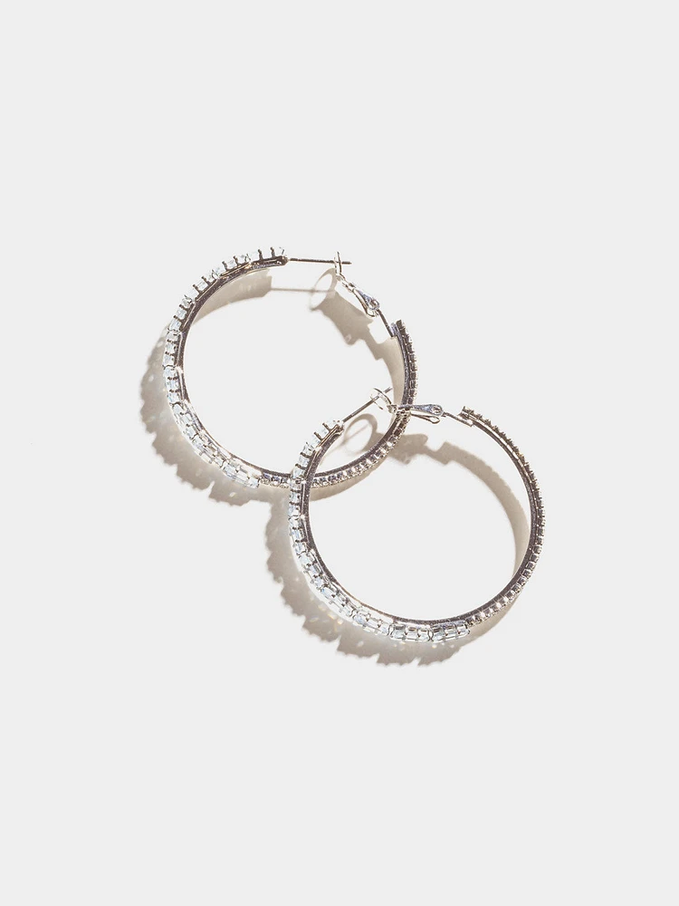 Crystal Hoop Earring | Le Chateau